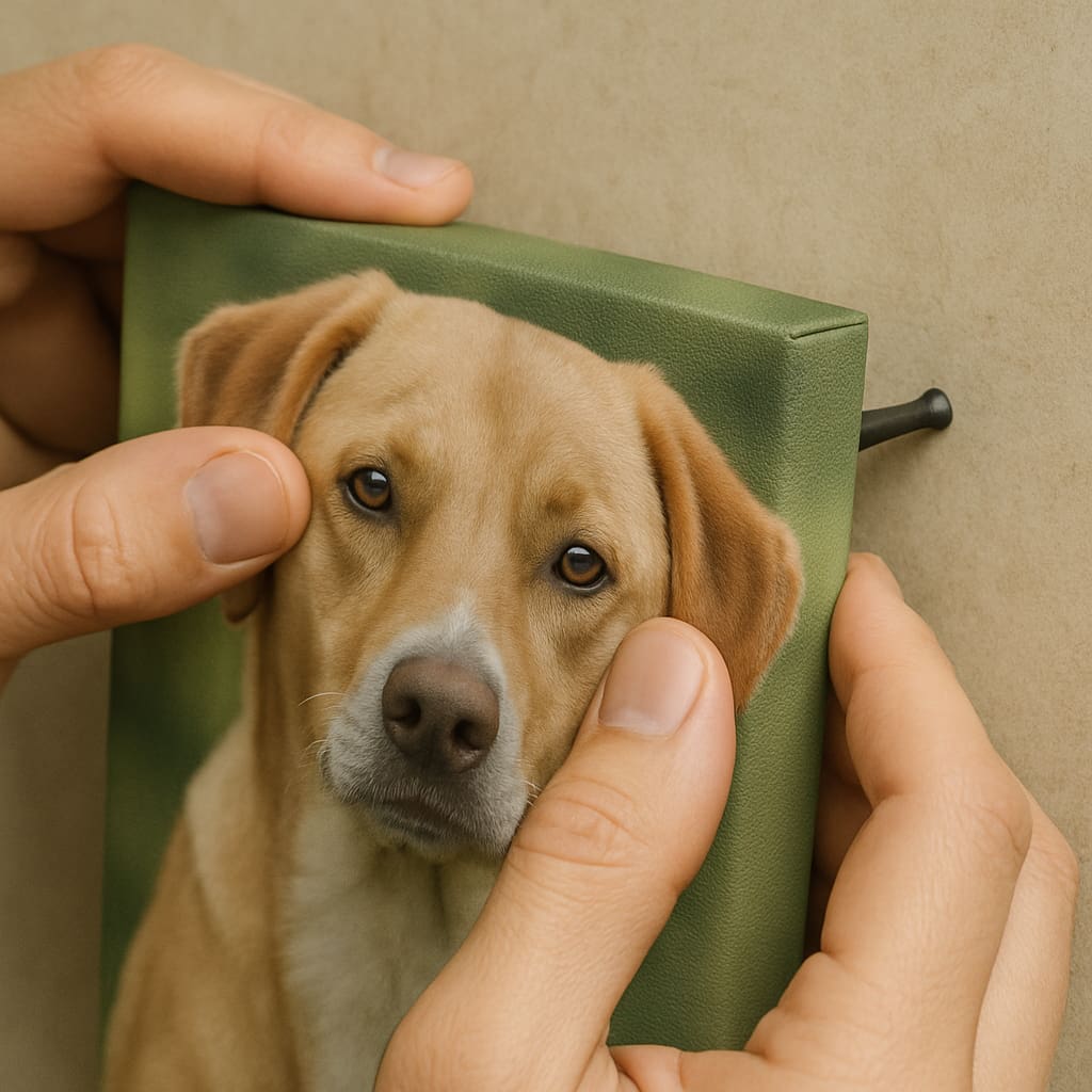 Hanging a gallery-wrapped canvas print | Wallhogs