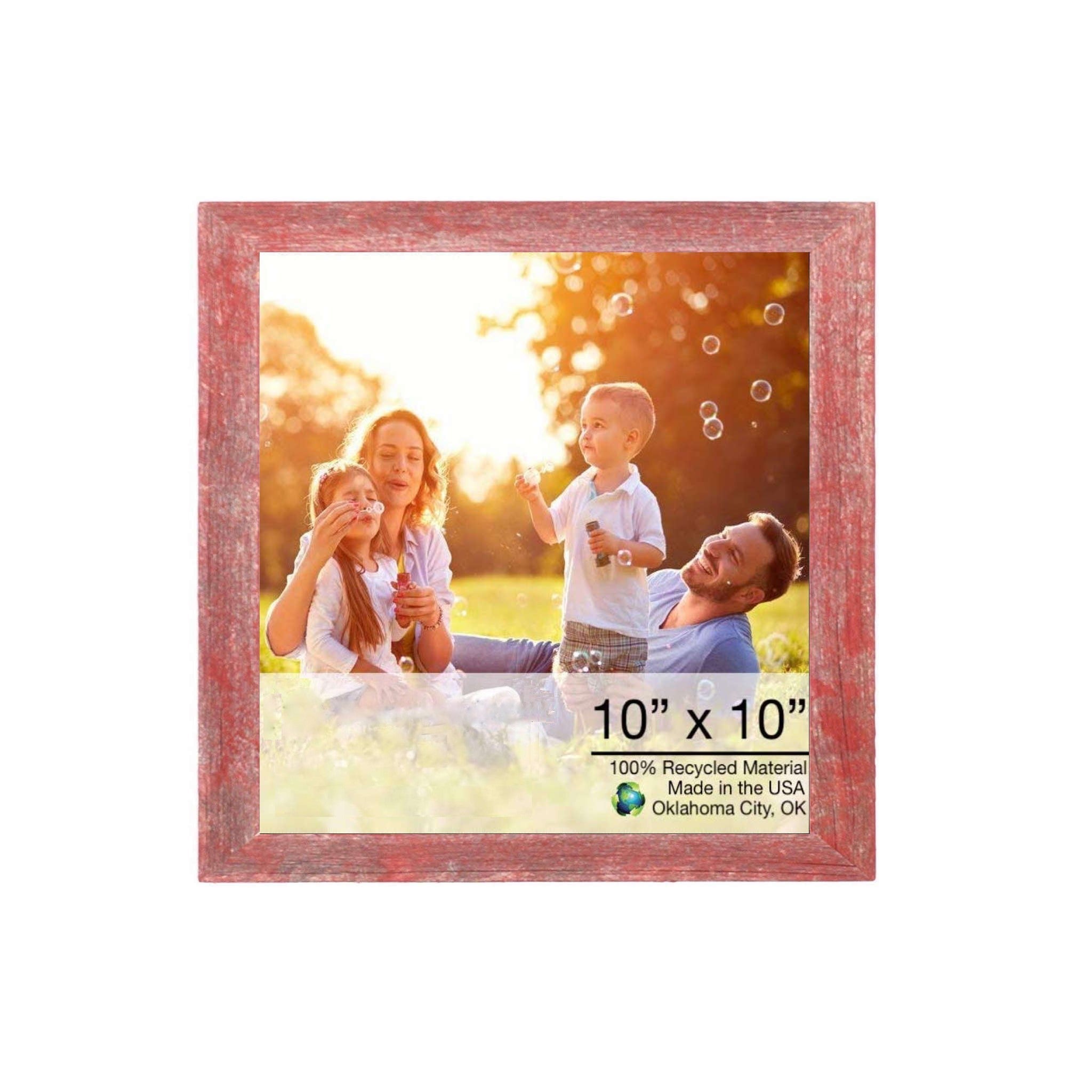 Rustic Farmhouse Red Wood Frame | 10