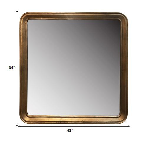 Gold Framed Square Wall Mirror | 43