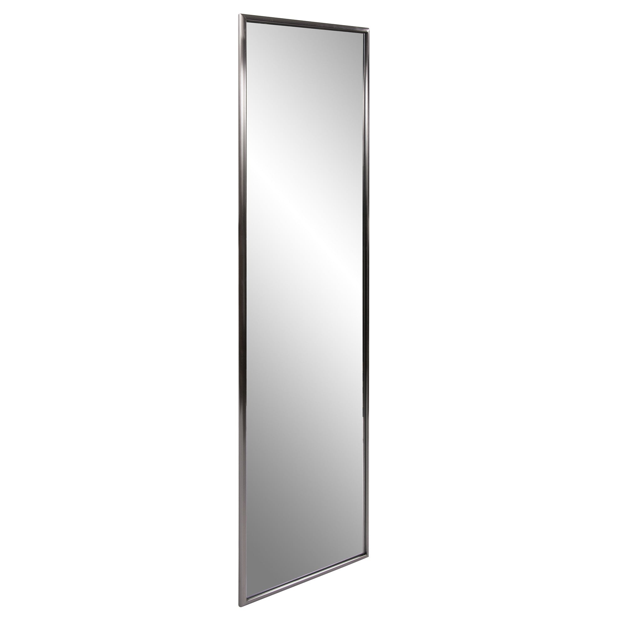 Brushed Titanium Rectangular Full Length Wall Mirror | 18