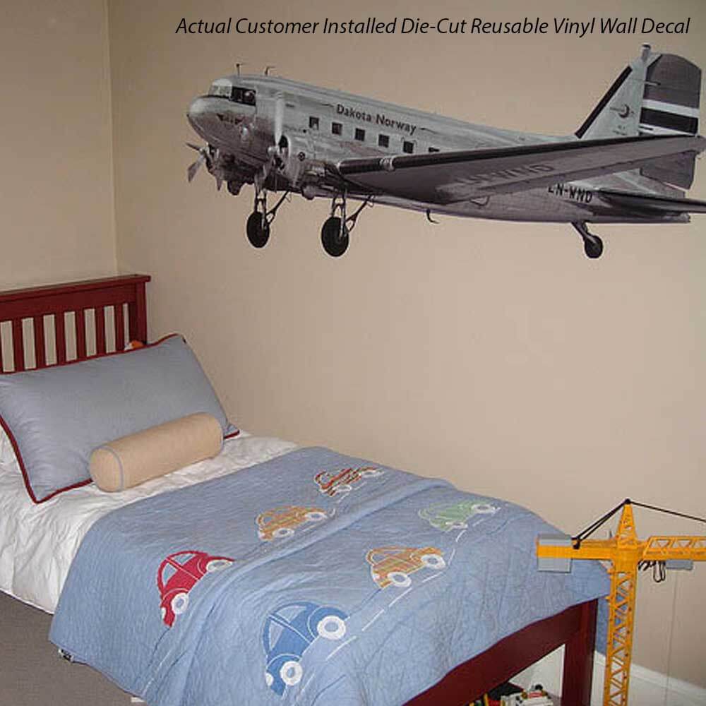 Customer Installed Custom Die-Cut Plane Wall Decal