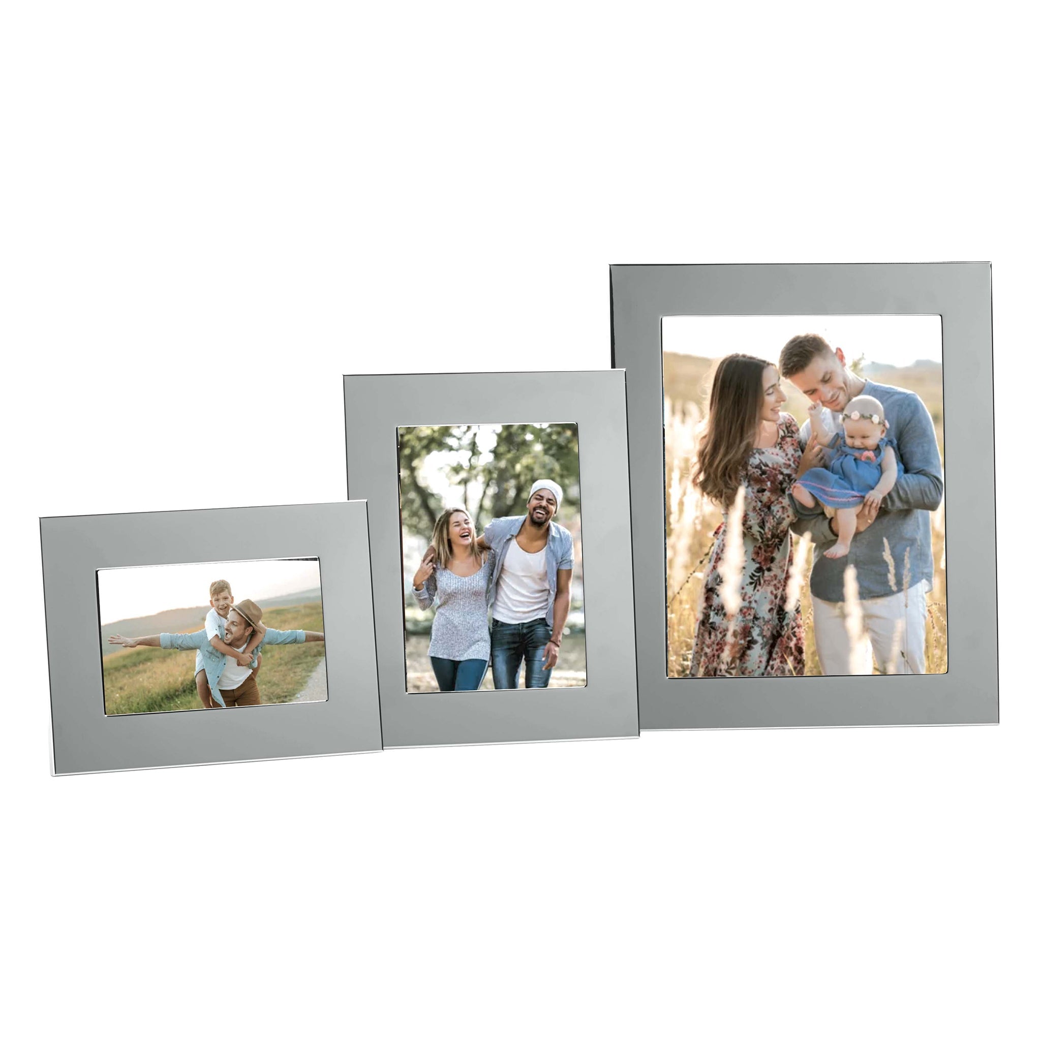 Boston Nickel Plated 4x6 Picture Frame | Classic Photo Display — Wallhogs