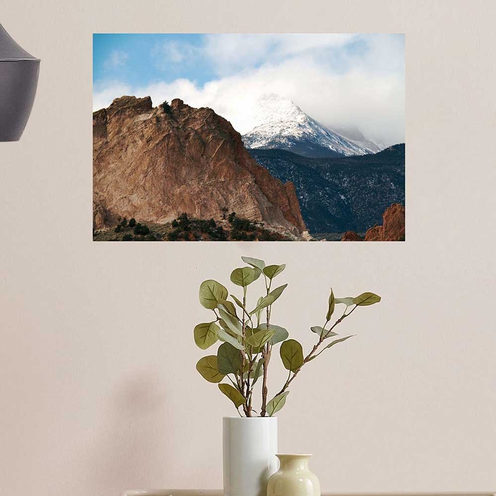 24 inch Garden of the Gods Poster Displayed on Wall