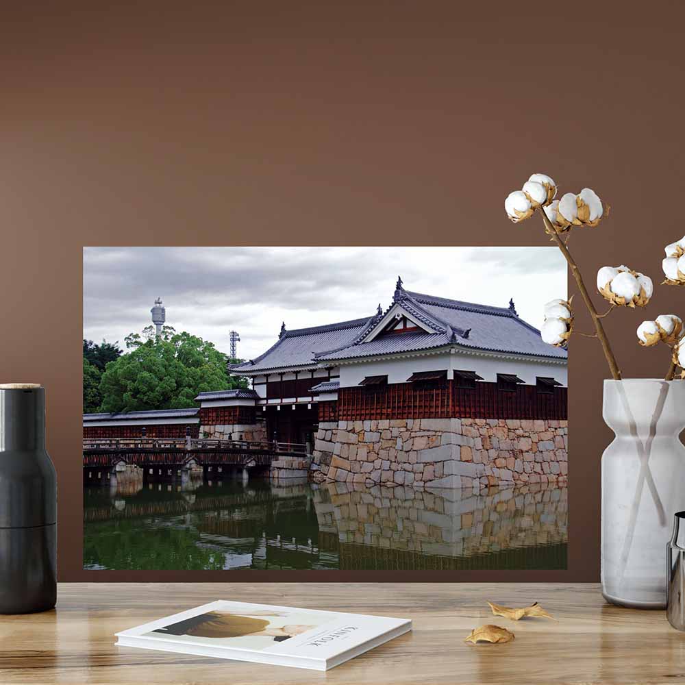24 inch Hiroshima Castle Decal Installed on Wall
