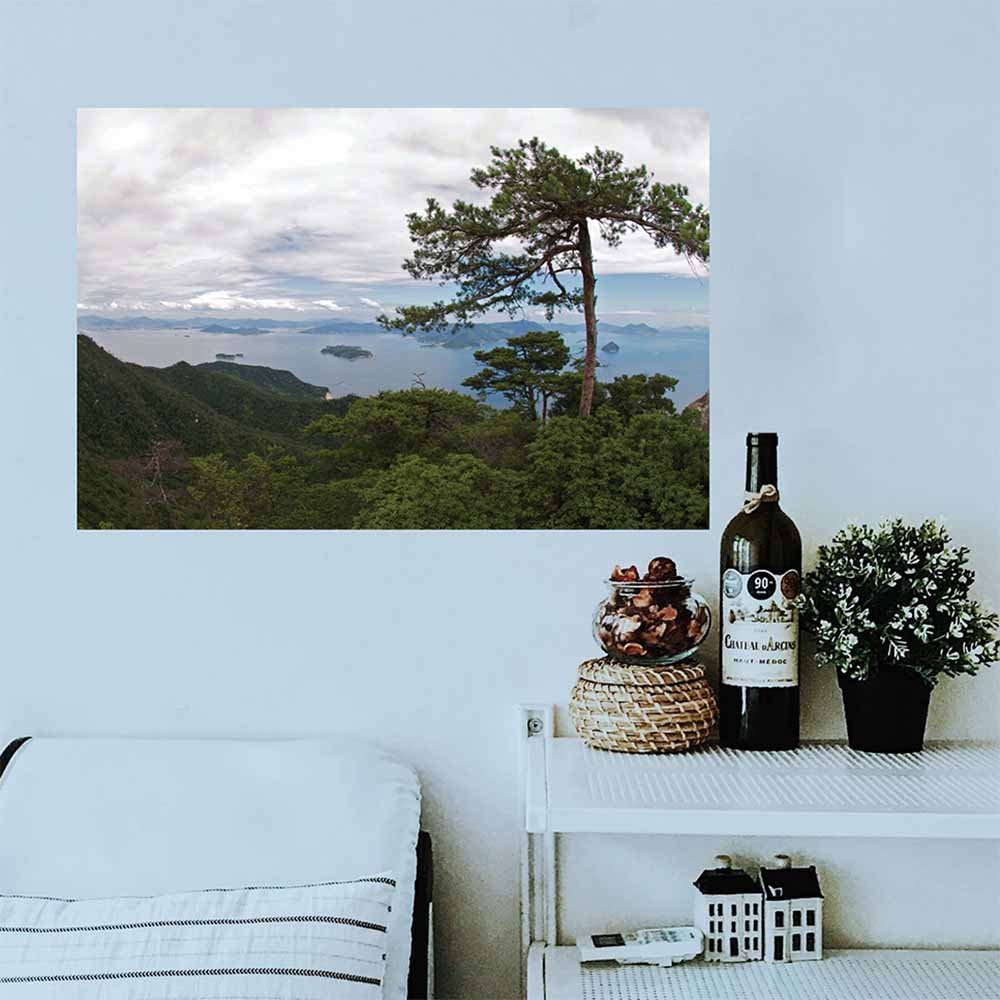 24 inch Island Hideaway Poster Displayed on Wall