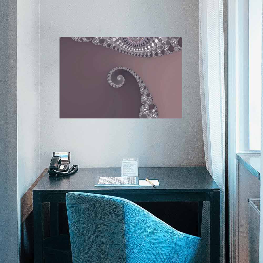 24 inch Bugtail Wall Decal Installed Above Desk