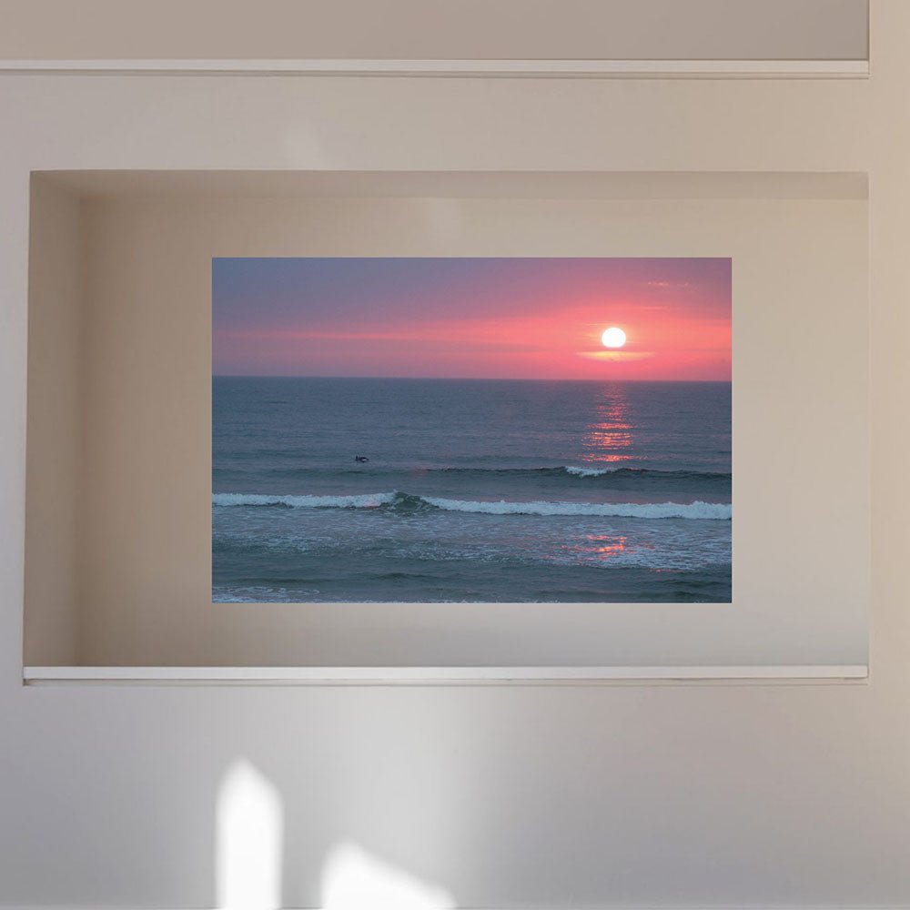 16x24 inch Sunset II Poster Displayed in Alcove