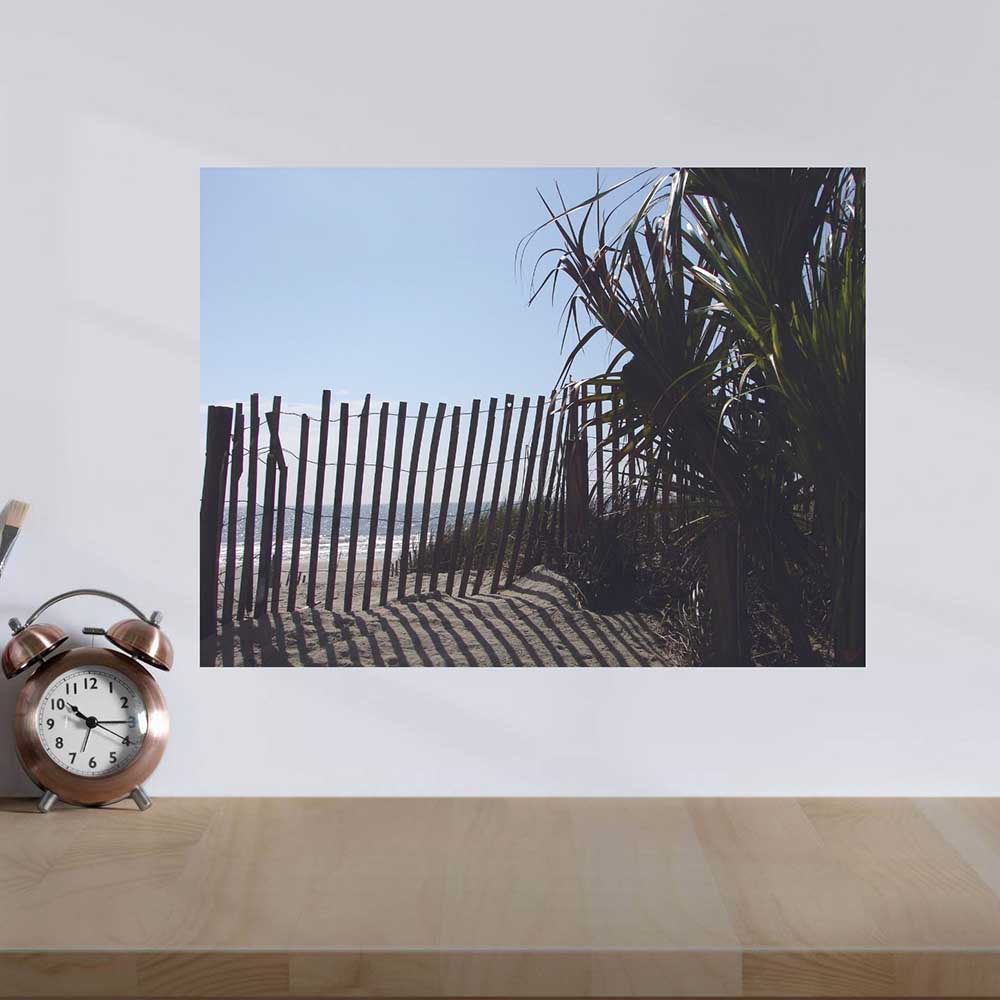 24 inch Beach Jungle Wall Decal Installed on Wall