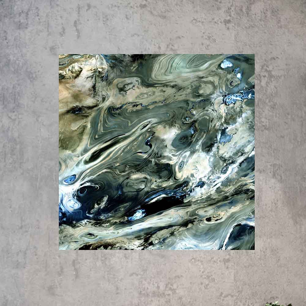 24x24 inch Kevir Satellite Decal Installed on Wall