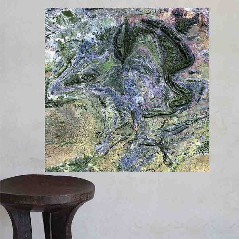 24x24 inch MacDonnell Satellite Decal Installed on Wall