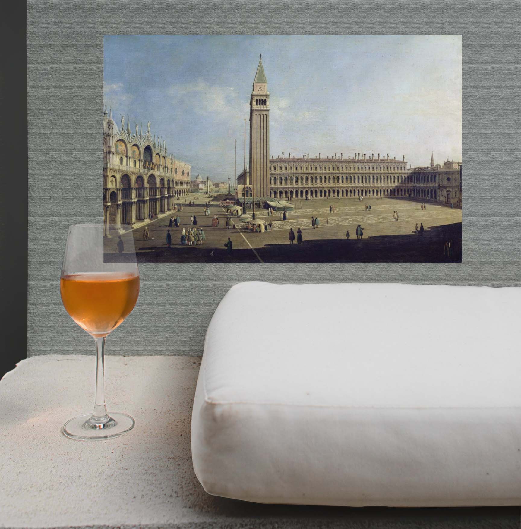 15x24 Piazza San Marco Poster Displayed on Wall