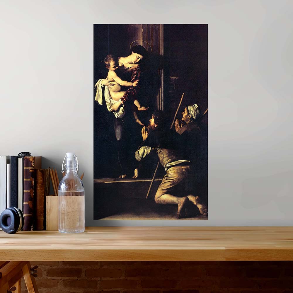 14x24 inch Madonna DiLoretto Poster Displayed Above Table