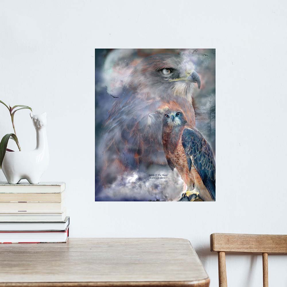 19x24 Spirit of the Hawk Decal Installed Above Table