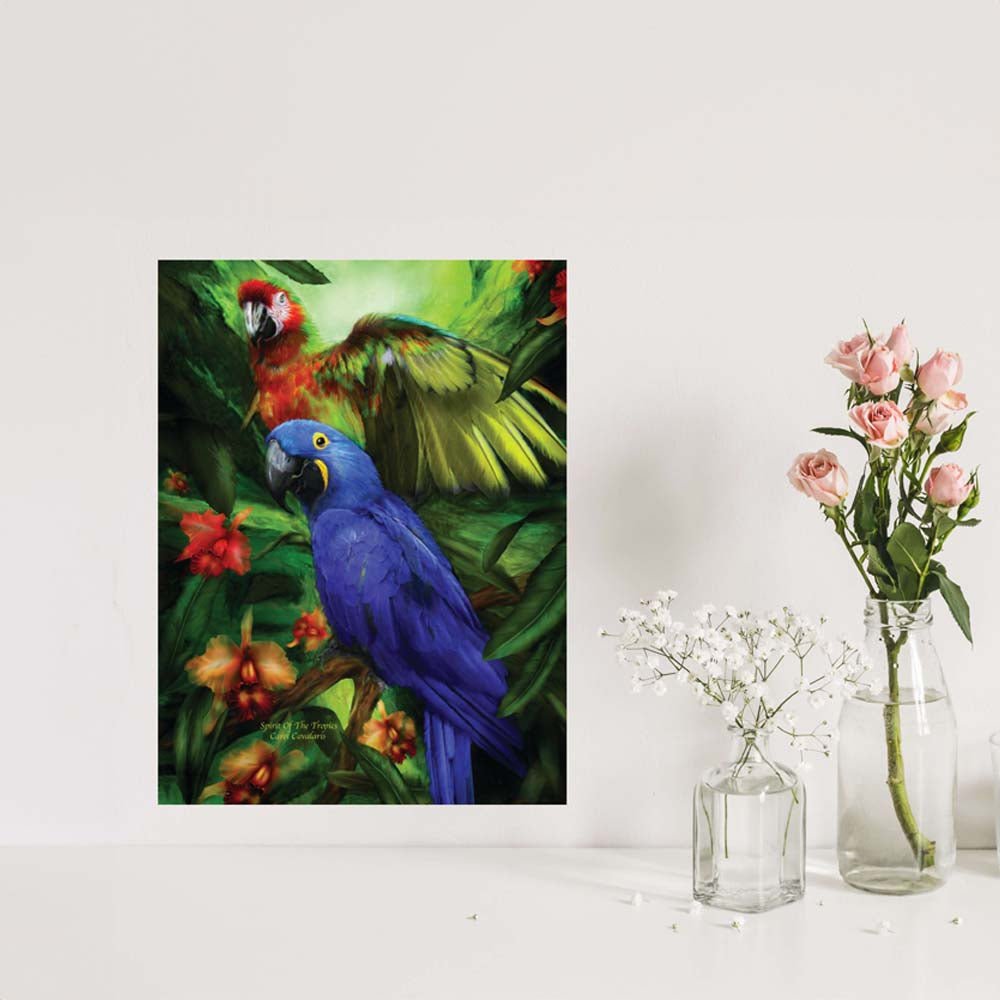 18x24 Spirit of the Tropics Decal Installed Above Counter