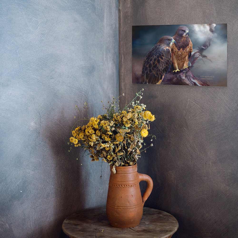 14.5x24 Vision of the Hawk Decal Installed in Corner