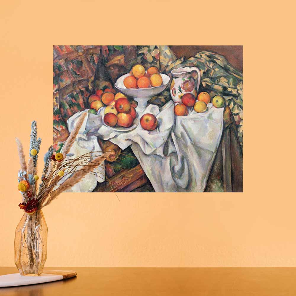 19x24 Apples and Oranges Decal Installed on Wall