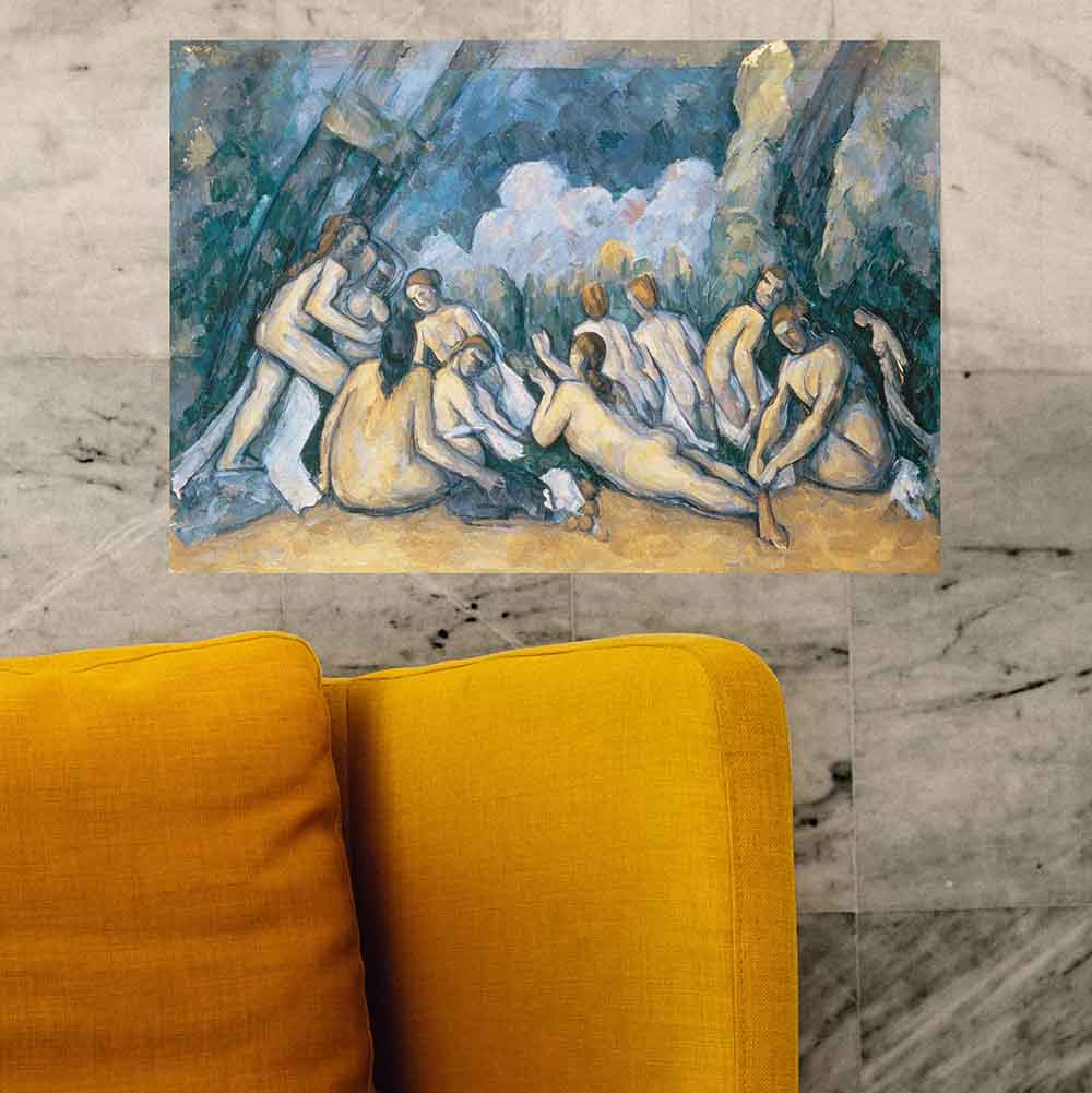 24 inch The Large Bathers Decal Installed on Wall