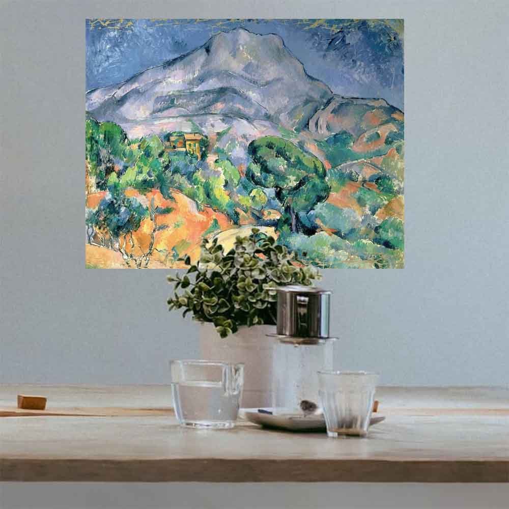 24 inch Mont Sainte-Victoire Decal Installed in Kitchen