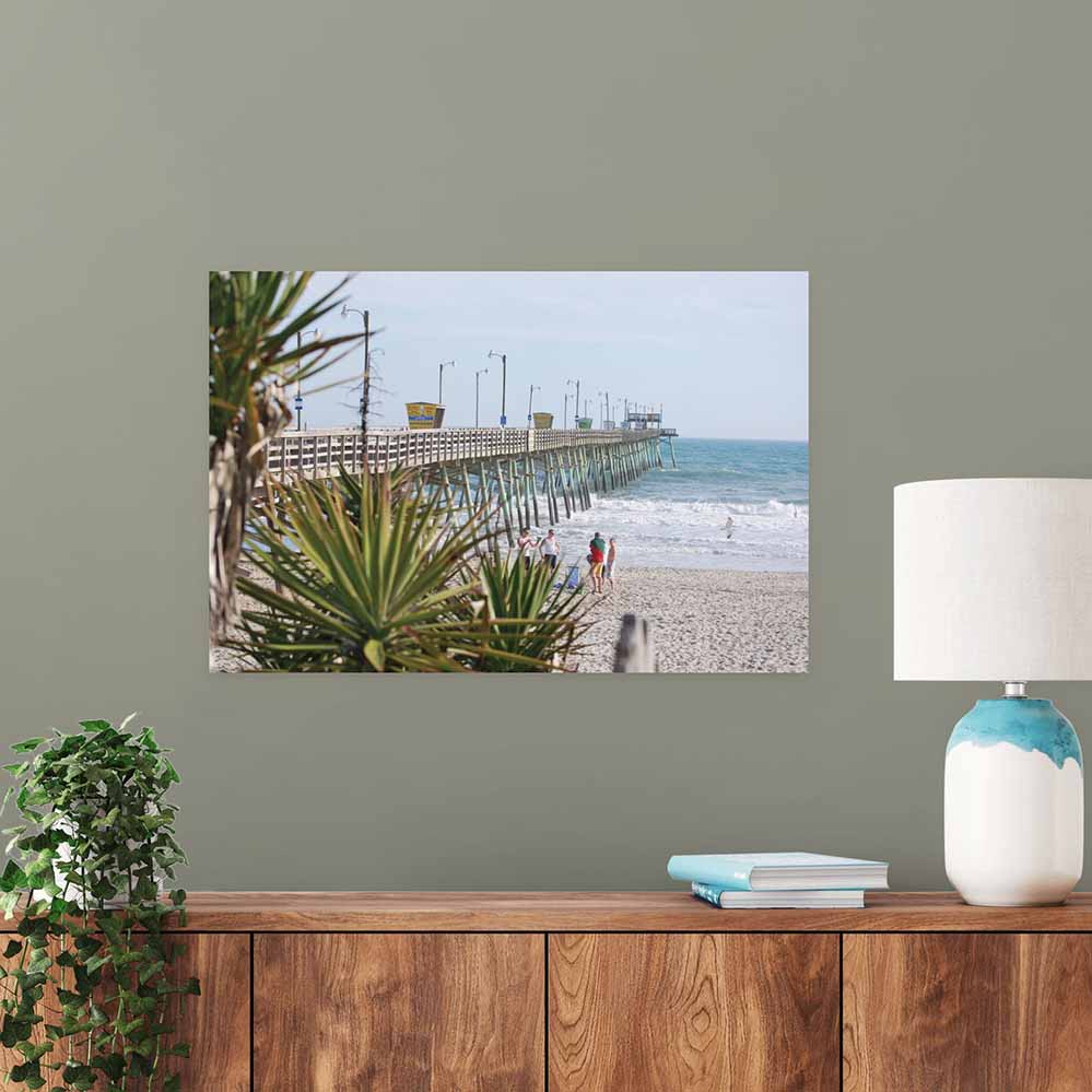 16x24 inch Boardwalk Poster Displayed Above Cabinet