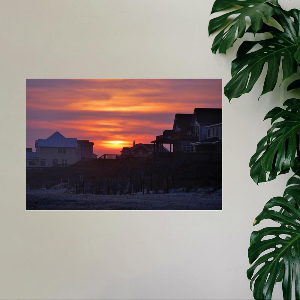 16x24 inch Sunset Decal Installed on Wall