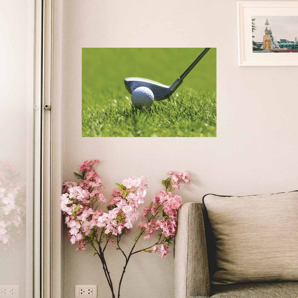 16x24 inch Fairway Drivin' Poster Displayed by Window