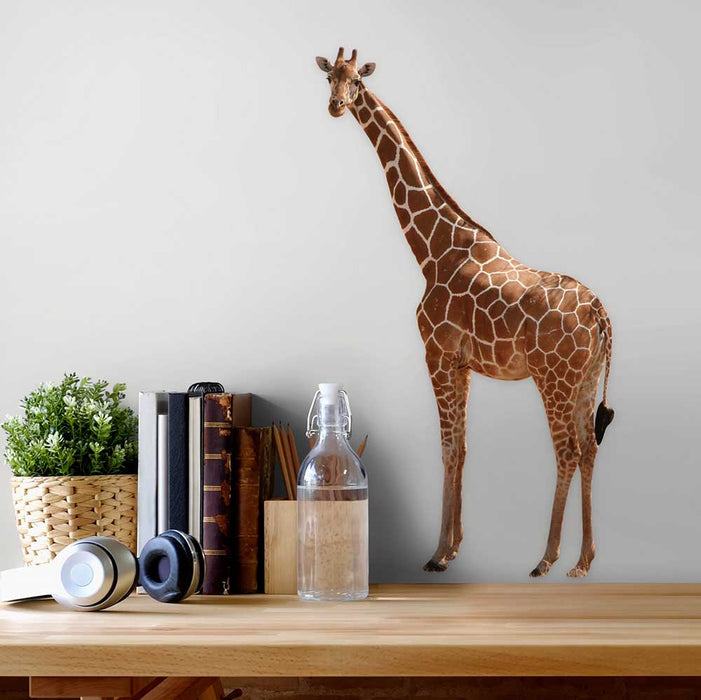 24 inch Giraffe Wall Decal Installed Above Table
