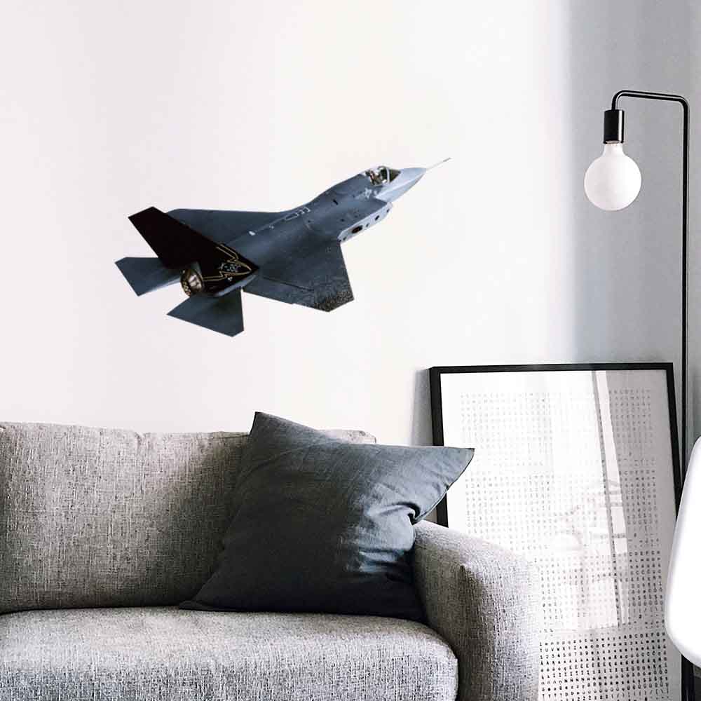 24 inch Lockheed Martin XC-35 Die-Cut Decal Installed by Sofa