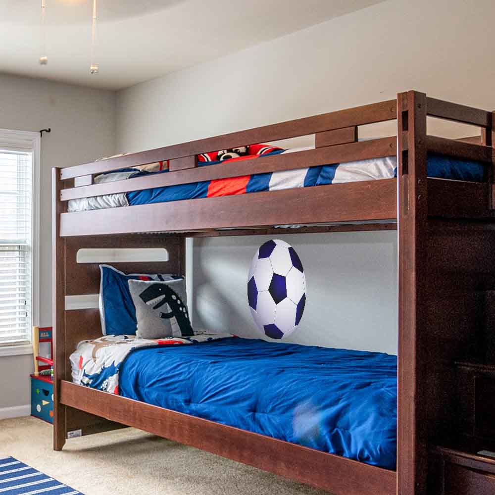 24 inch Soccer Ball I Wall Decal Installed by Bunk Beds