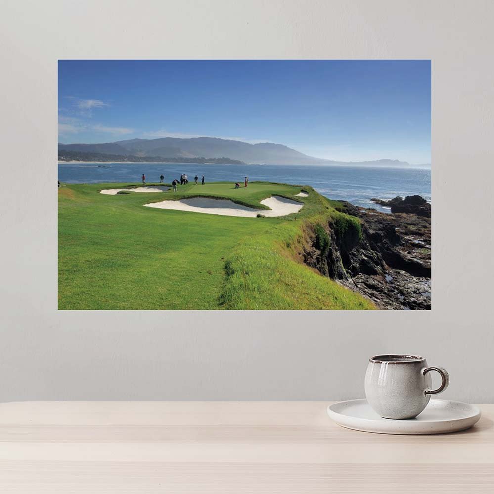 16x24 inch Ocean Green Decal Installed Above Table