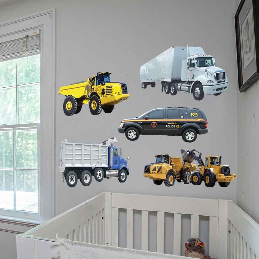 10.5x24 inch Police K9 SUV Decal Installed in Nursery