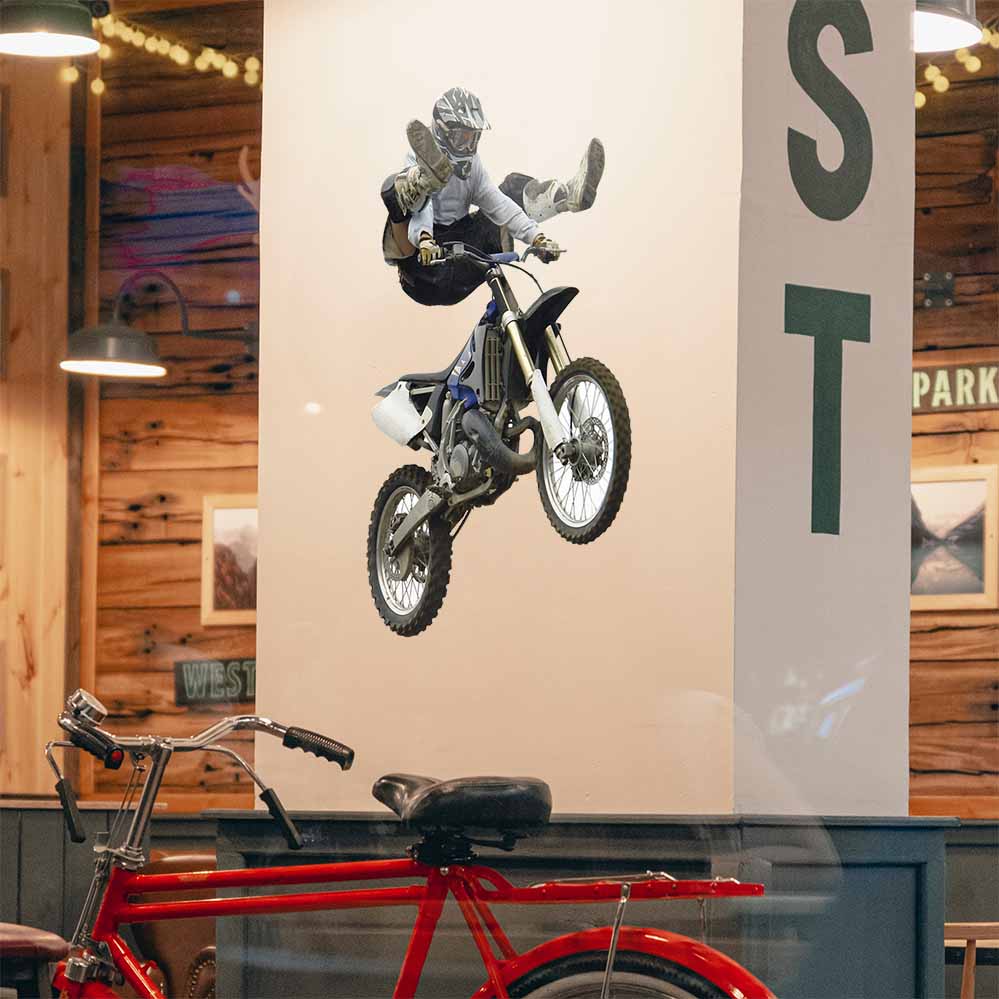 14.5x24 inch Shaolin Trick Decal Installed on Column