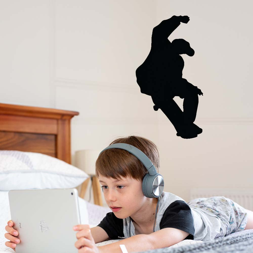 Wallhogs Skateboard Silhouette XIII Cutout Wall Decal