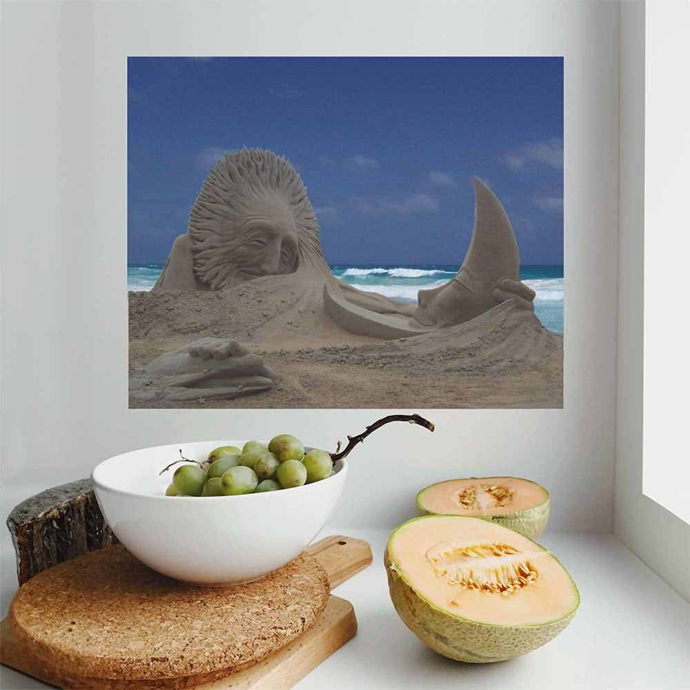 24 inch Paradise Sun & Moon Poster Displayed in Nook