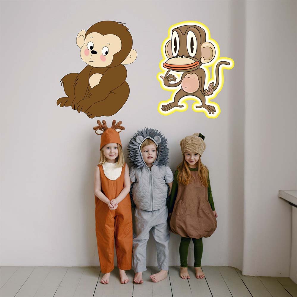 Children in animal-themed costumes standing in front of 24