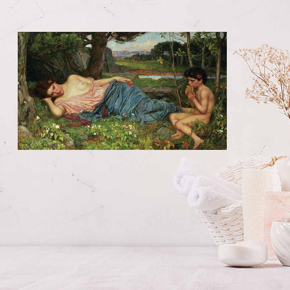 24 inch Listen to My Sweet Pipings Decal Installed in Bathroom