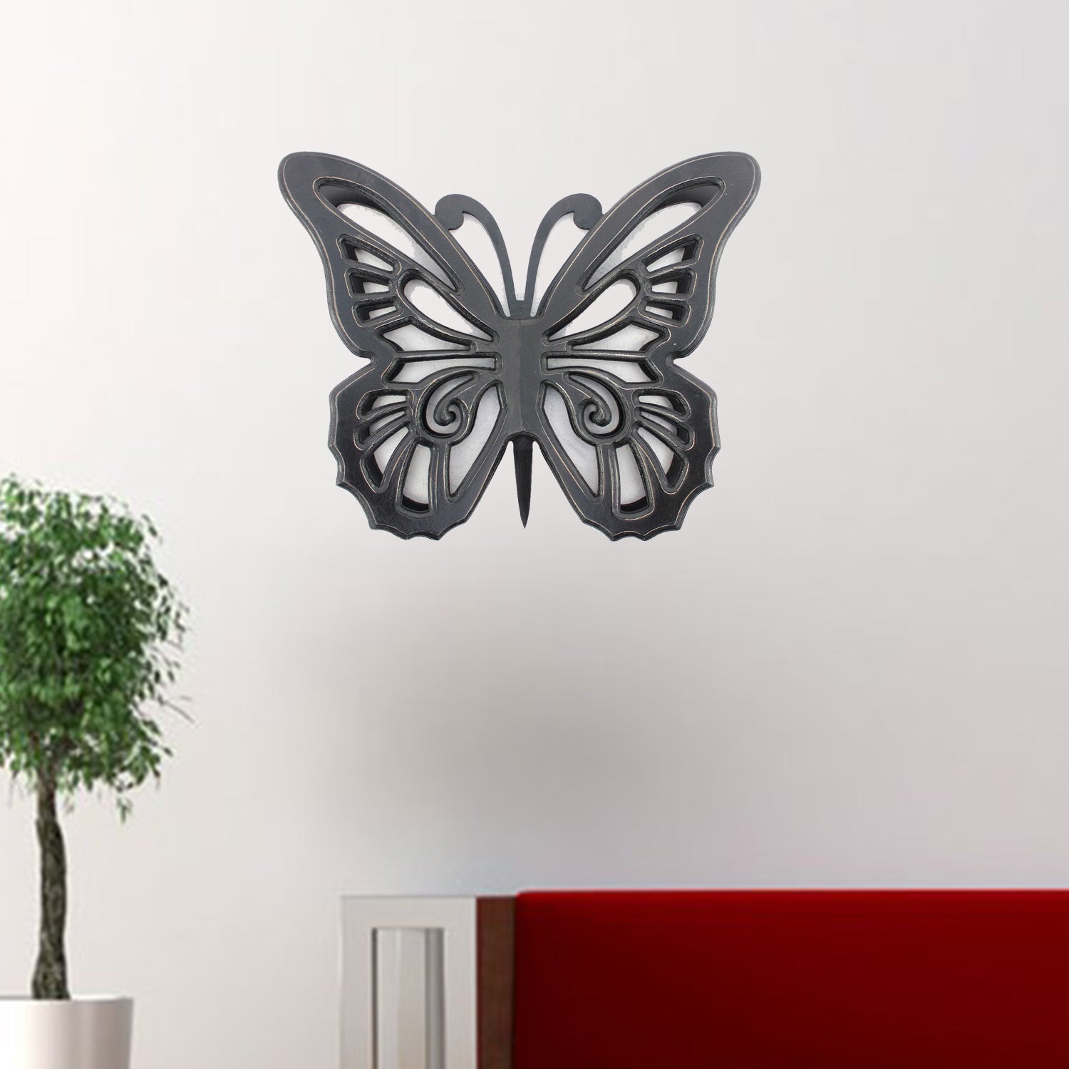 Black Rustic Butterfly Wooden Wall Decor | 19