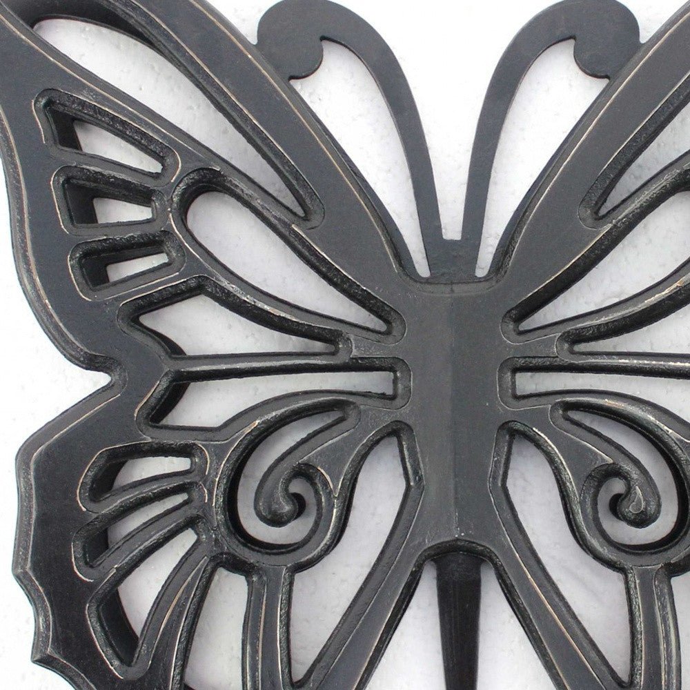 Black Rustic Butterfly Wooden Wall Decor | 19