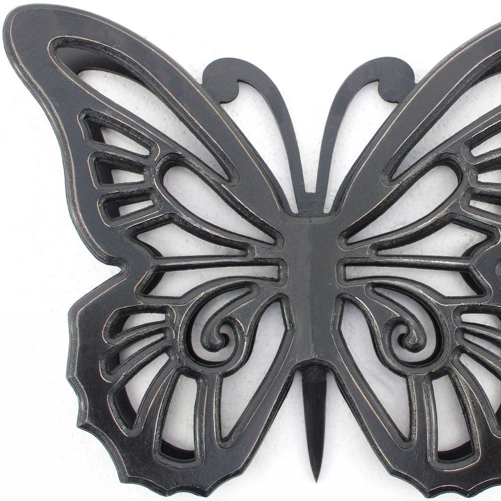 Black Rustic Butterfly Wooden Wall Decor | 19