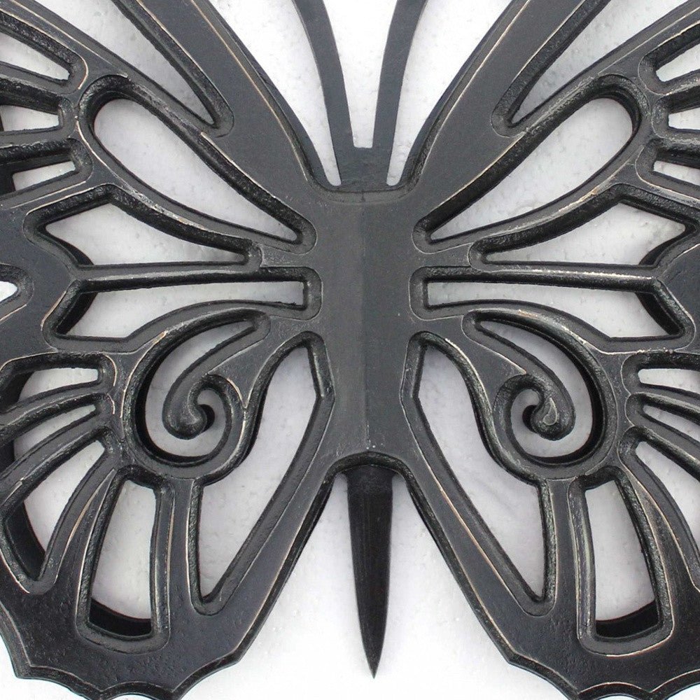 Black Rustic Butterfly Wooden Wall Decor | 19
