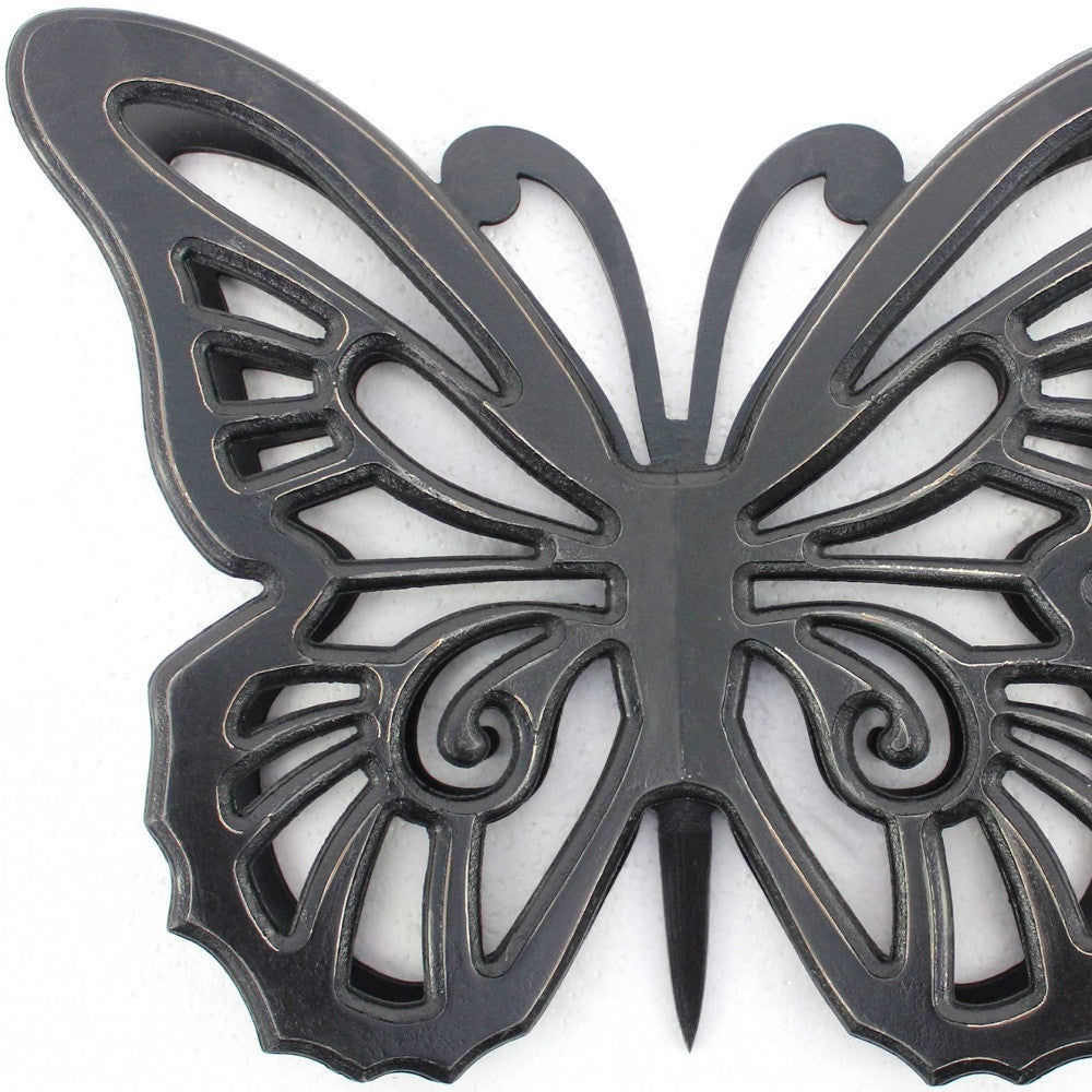 Black Rustic Butterfly Wooden Wall Decor | 23