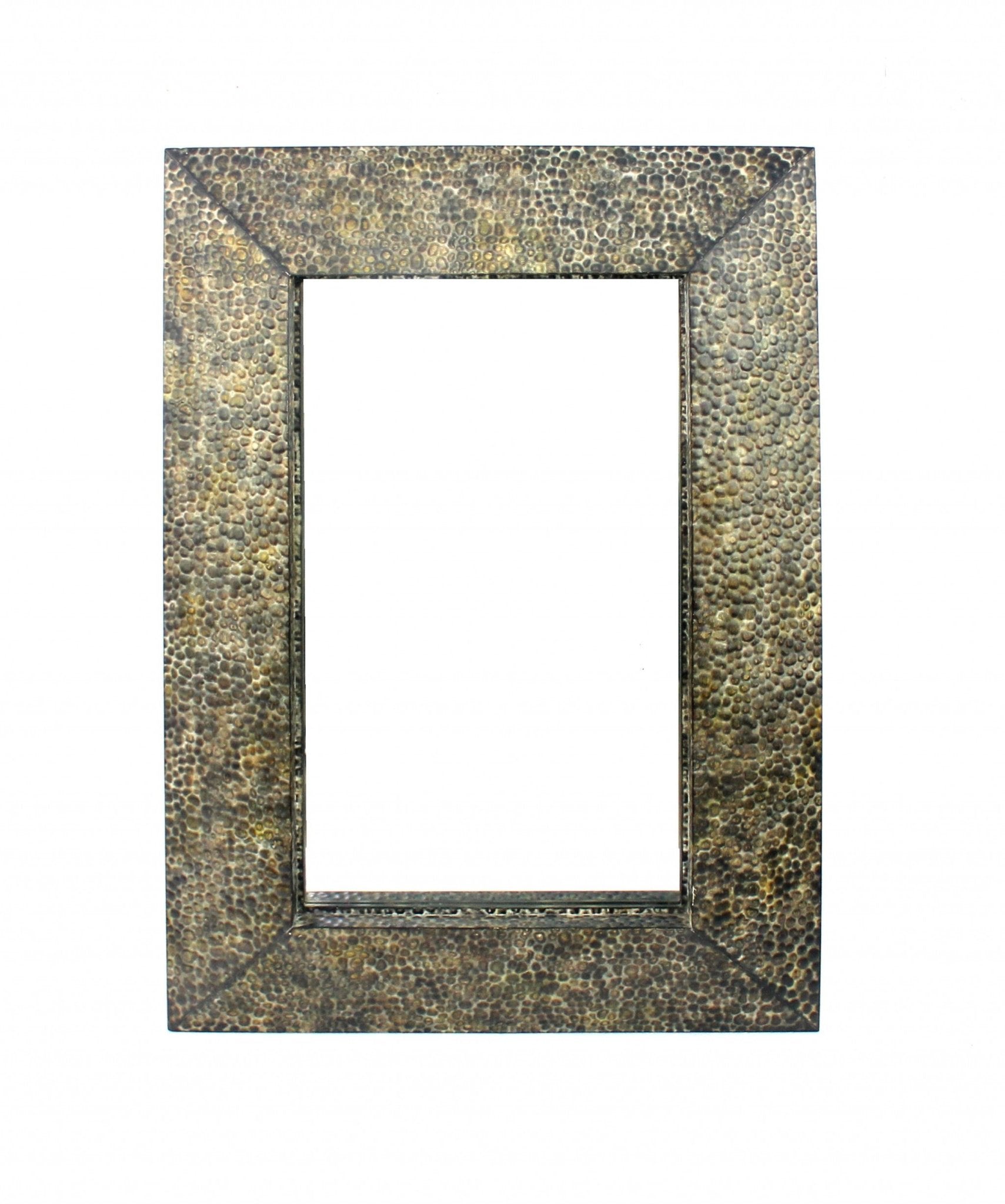 Bronze Rectangle Accent Metal Wall Mirror | 34