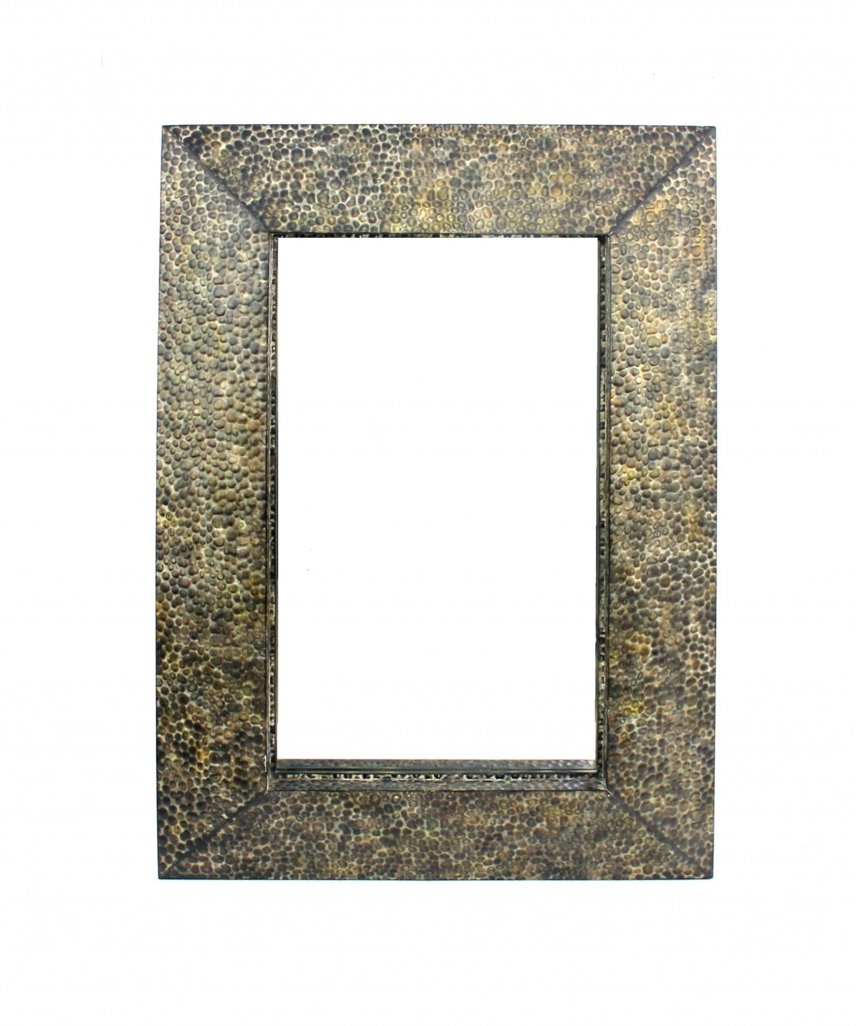 Bronze Rectangle Accent Metal Wall Mirror | 34