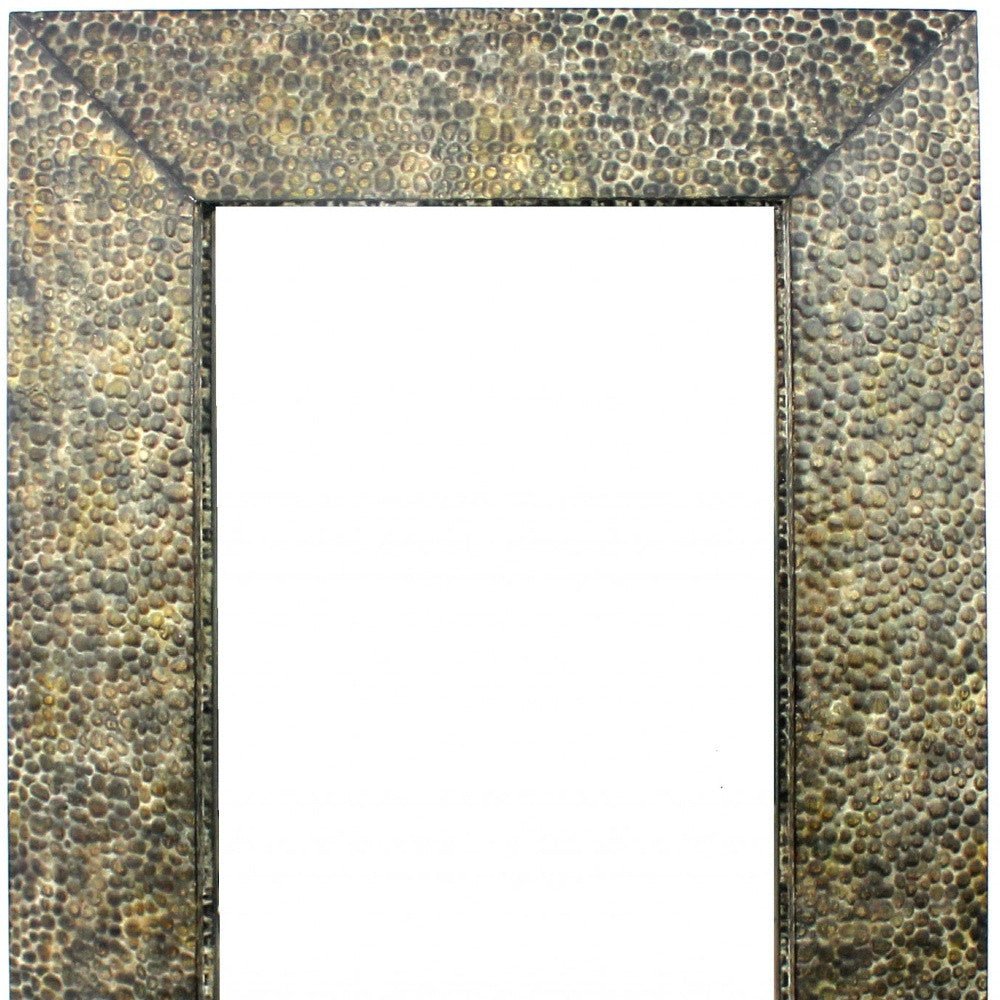 Bronze Rectangle Accent Metal Wall Mirror | 34