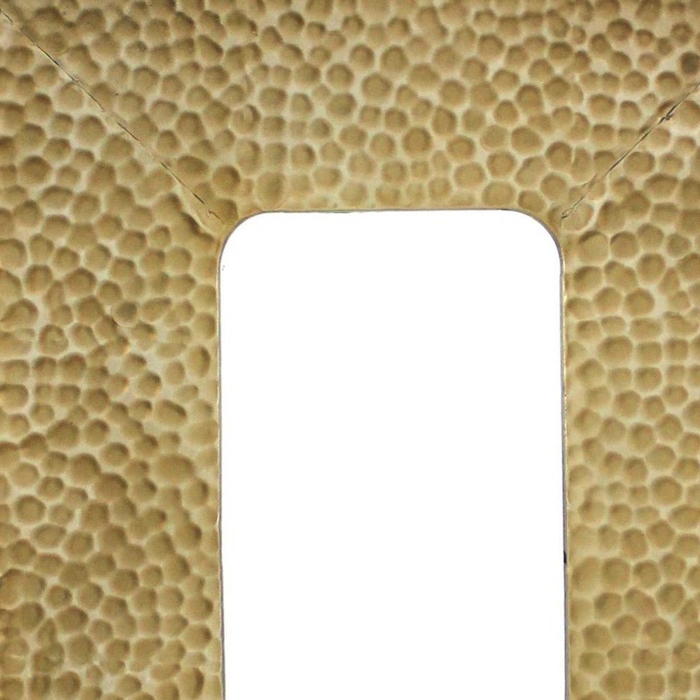 Gold Rectangle Accent Metal Wall Mirror | 20
