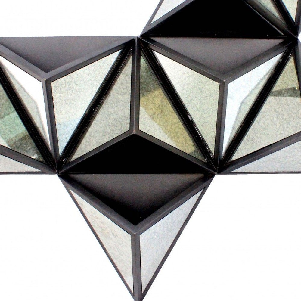 Black Diamante Wooden Wall Art | 24