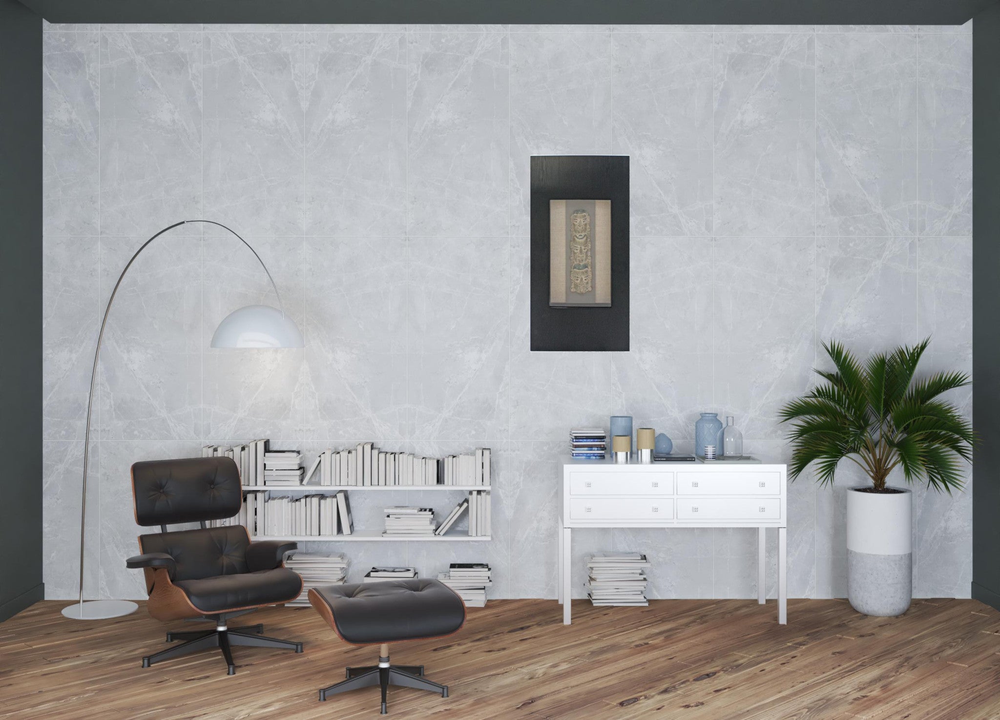 Black & Brown Facial Patterned Wall Plaque | 20