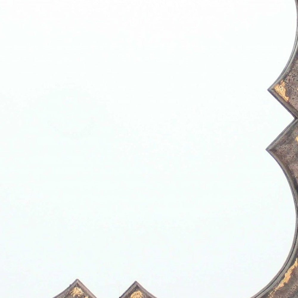 Bronze Square Accent Wood Wall Mirror | 36