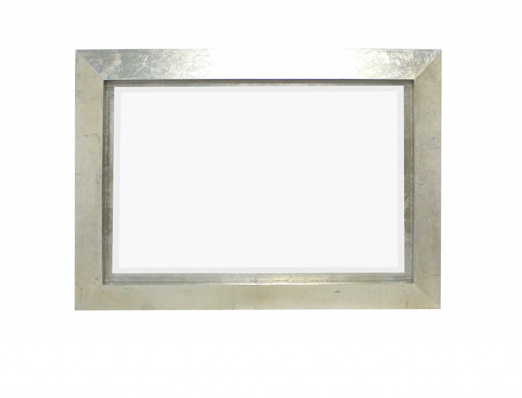 Silver Rectangle Accent Metal Wall Mirror | 34
