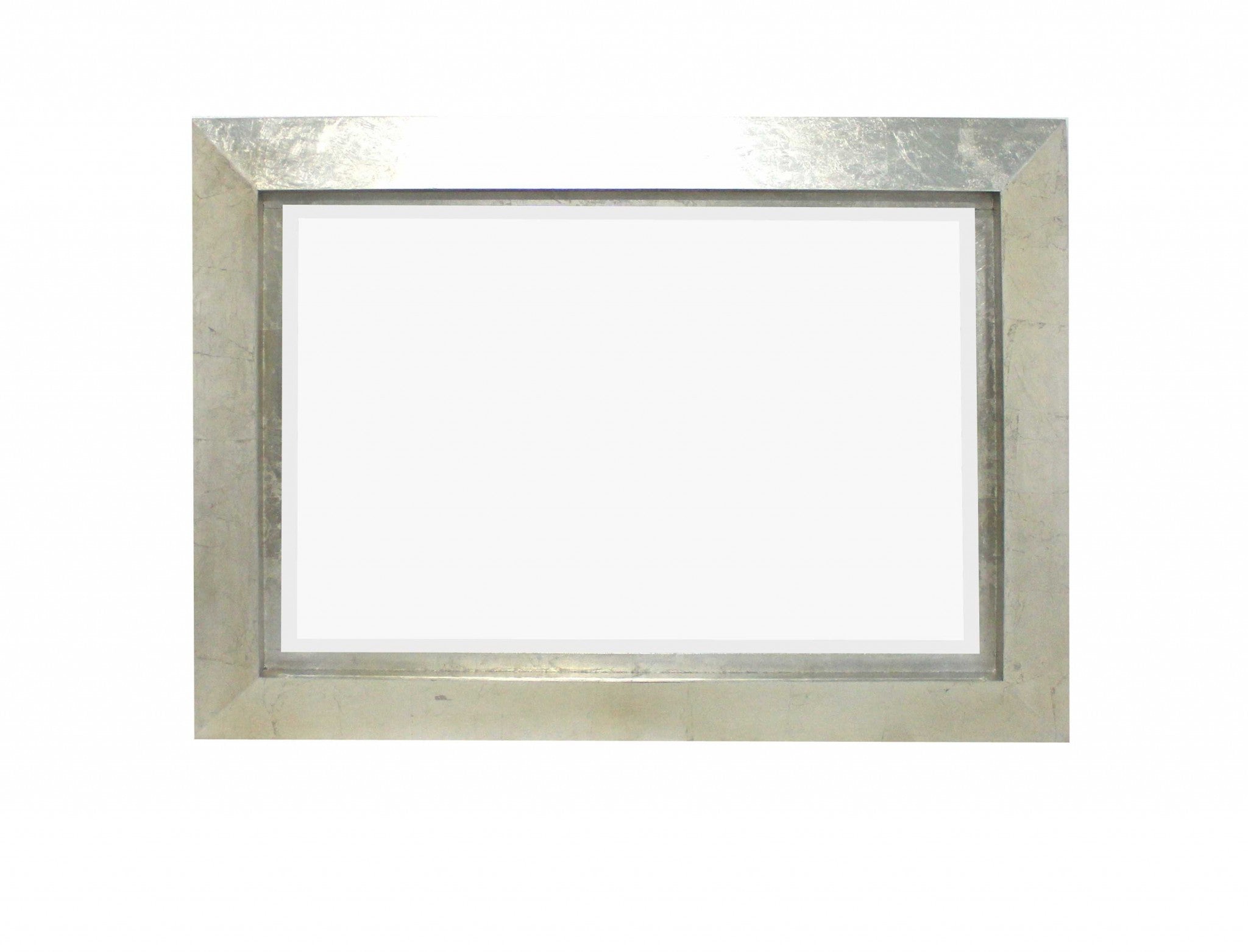 Silver Rectangle Accent Metal Wall Mirror | 34