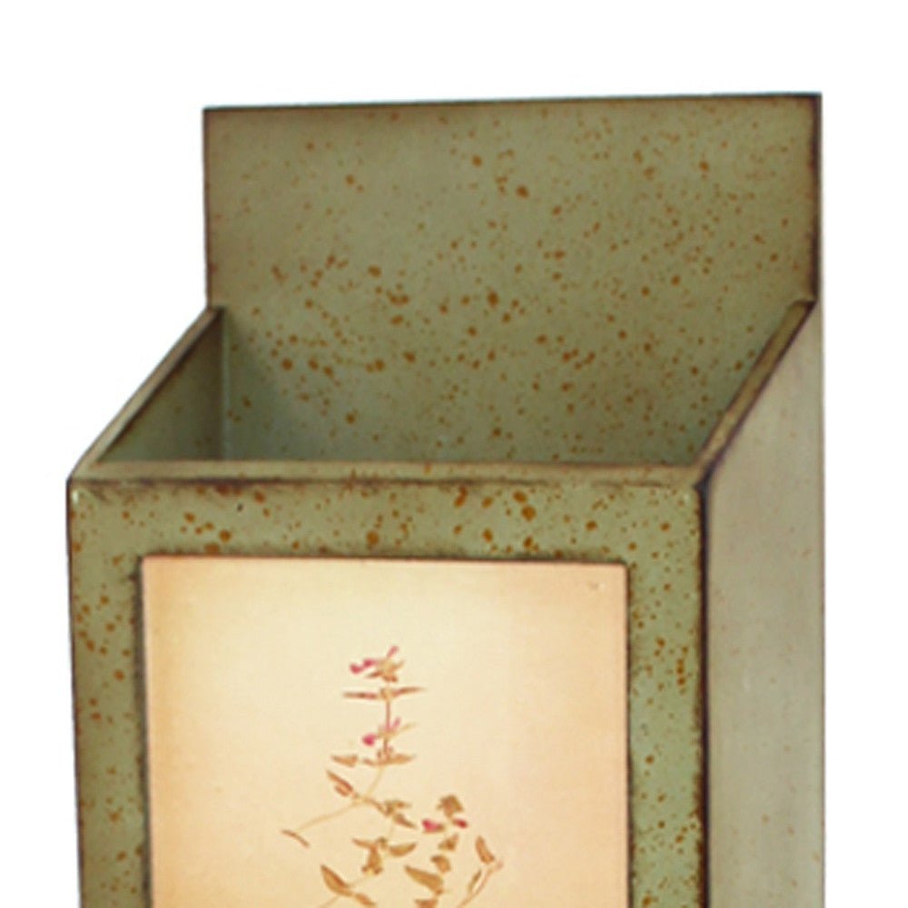 Green Rustic Vertical Newspaper & Magazine Rack | 10